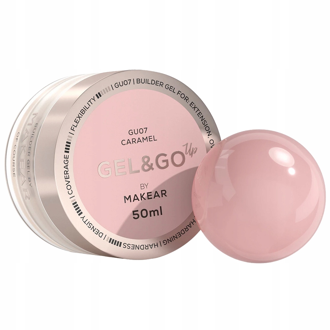 Makear Stavební Gel na nehty Gel&Go Up 50 ml GU07 Caramel Hnědo-béžový