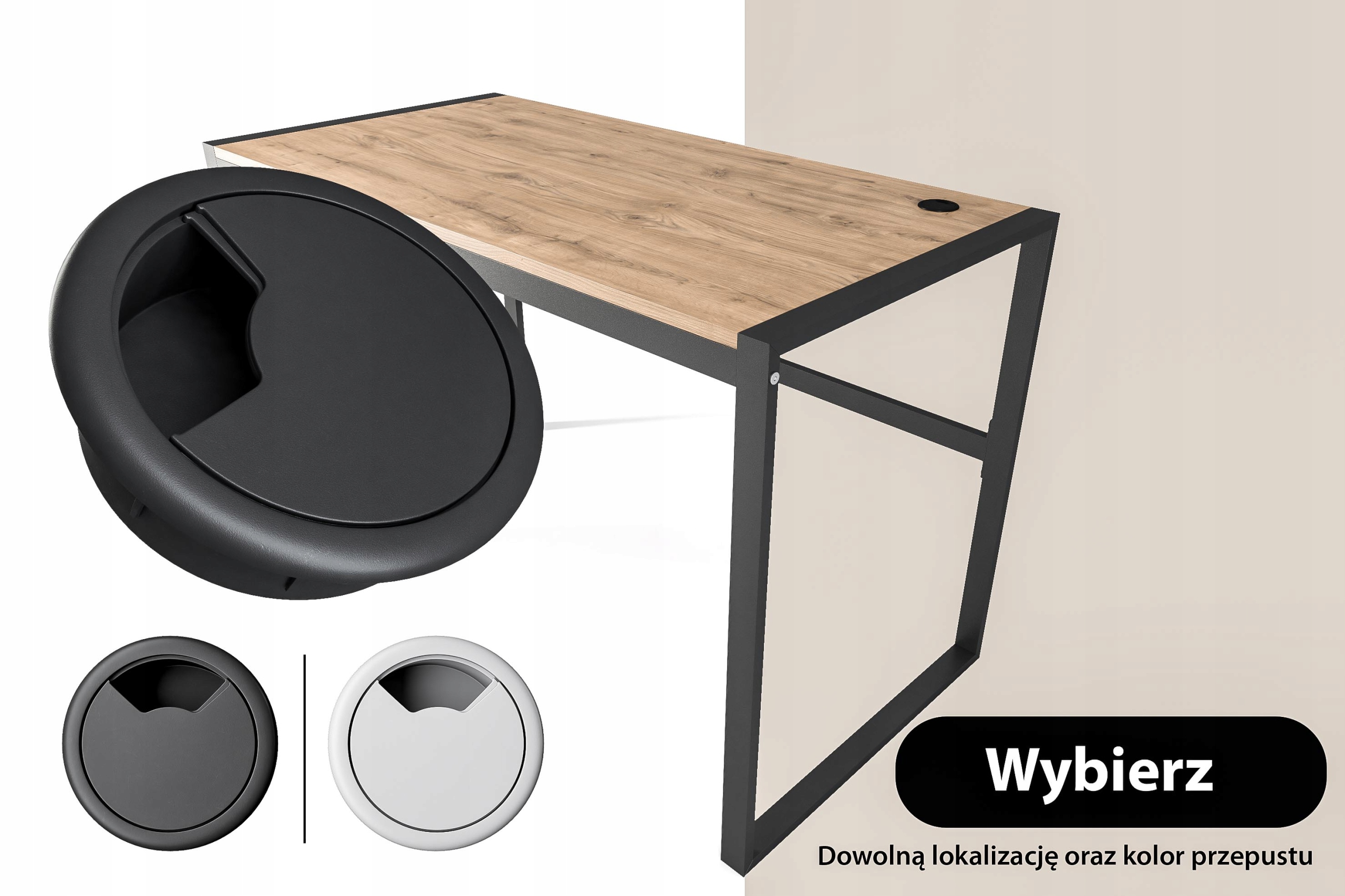 Biurko Loft , Duże Nowoczesne, Dąb Odwieczny !!! Marka Dpmeble