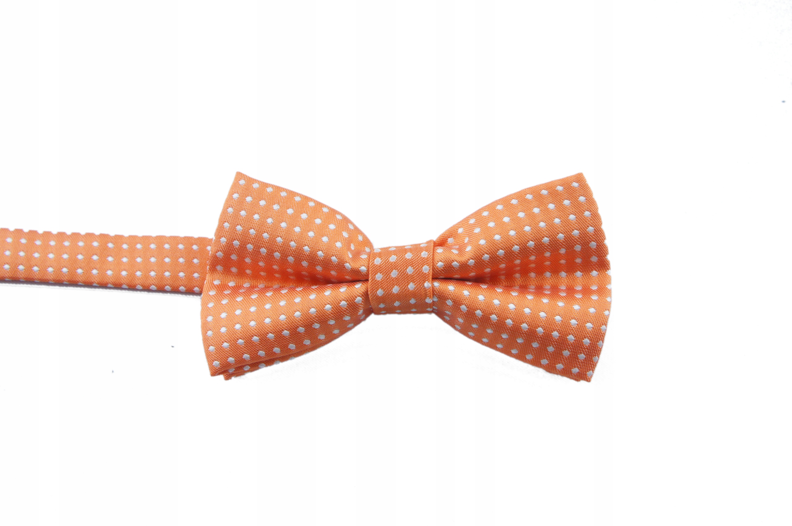 

Pomarańczowa Muszka dziecięca Groszki/kropki 1-10l