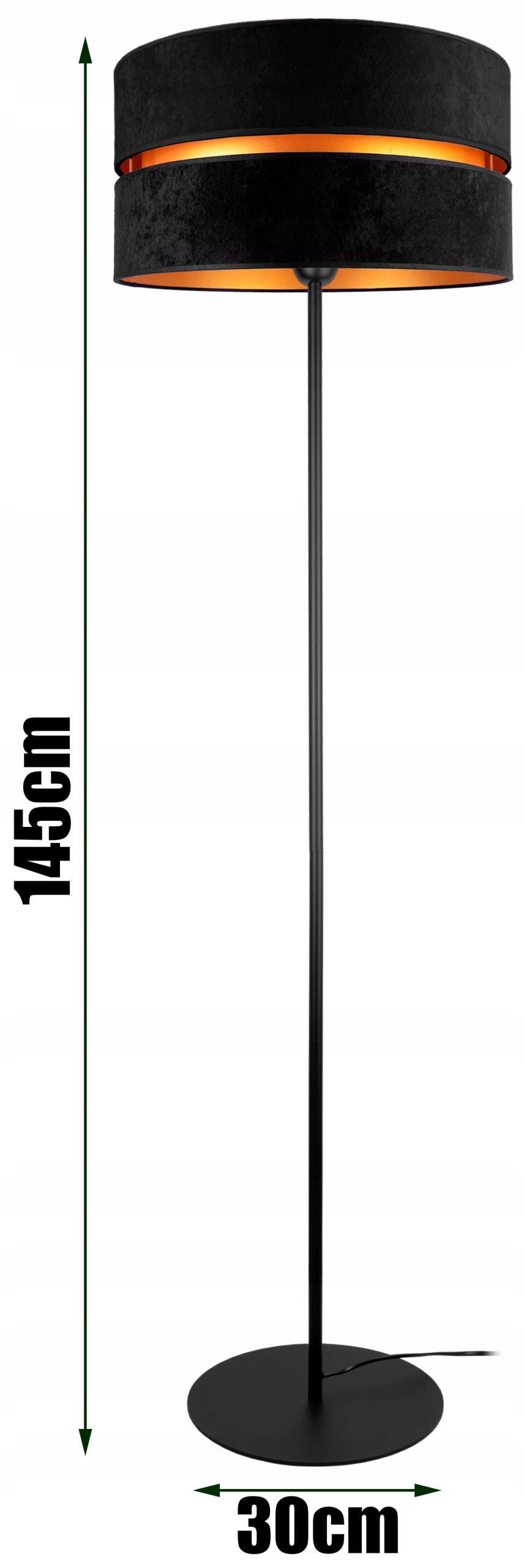 Lampa stojąca podłogowa nowoczesna abażur LOFT LED Zasilanie sieciowe