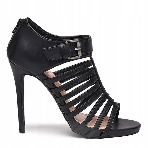 

Czarne Sandały Z Paeczkami Na Szpilce Nedixy 39