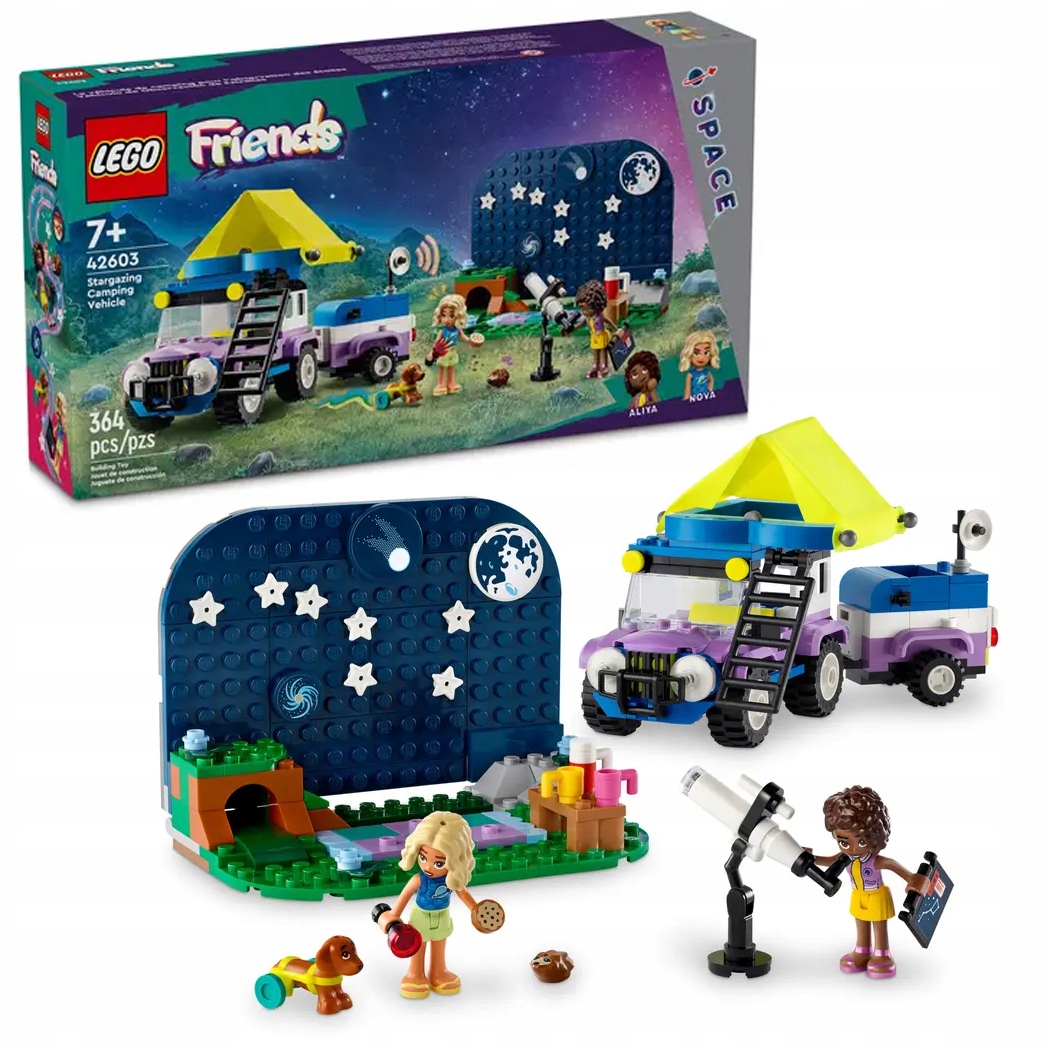 Lego Friends Kamper s mobilní hvězdnou observatoří 42603