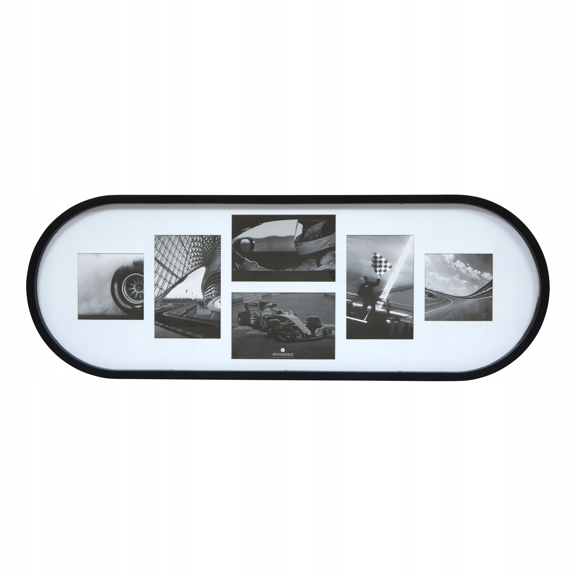 Multirám Na 6 Fotografií 25 X 70 X 2 CM Plast Skleněný Kryt
