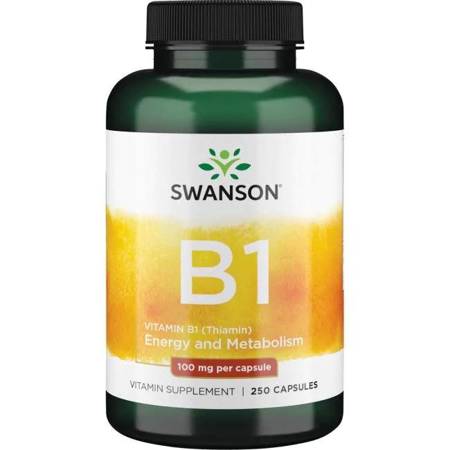

Swanson Witamina B1 100mg 250 kapsułek Tiamina