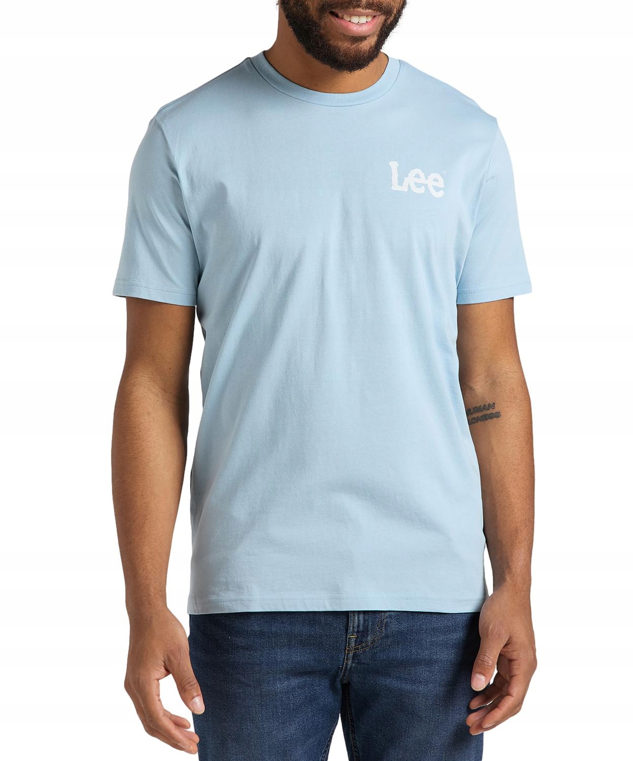 

T-shirt Lee Wobbly Logo Tee L65QAIUY Ice Blue XXL