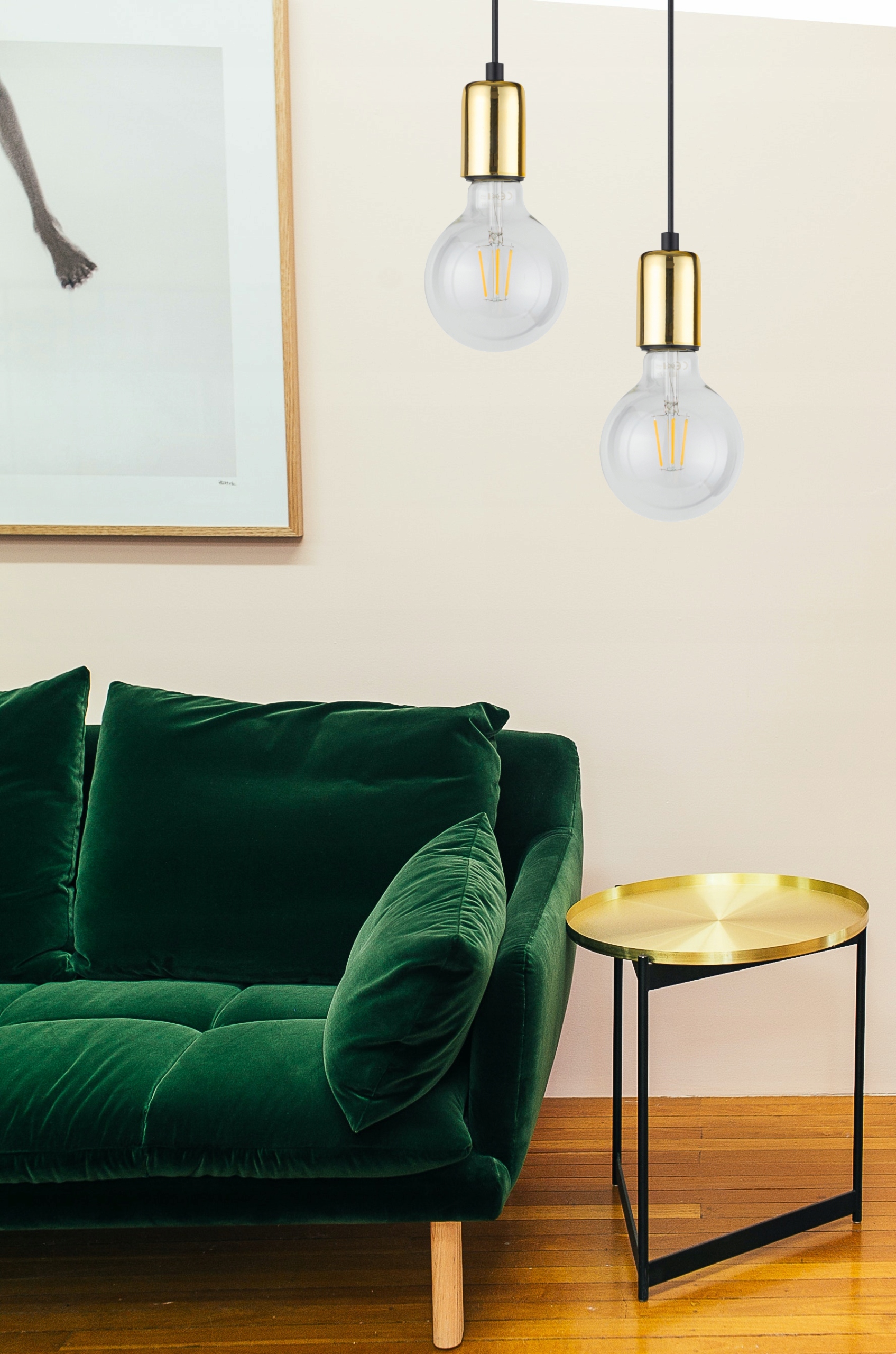 Sufitowa Lampa WIsząca Loft Edisona Kolor czarny