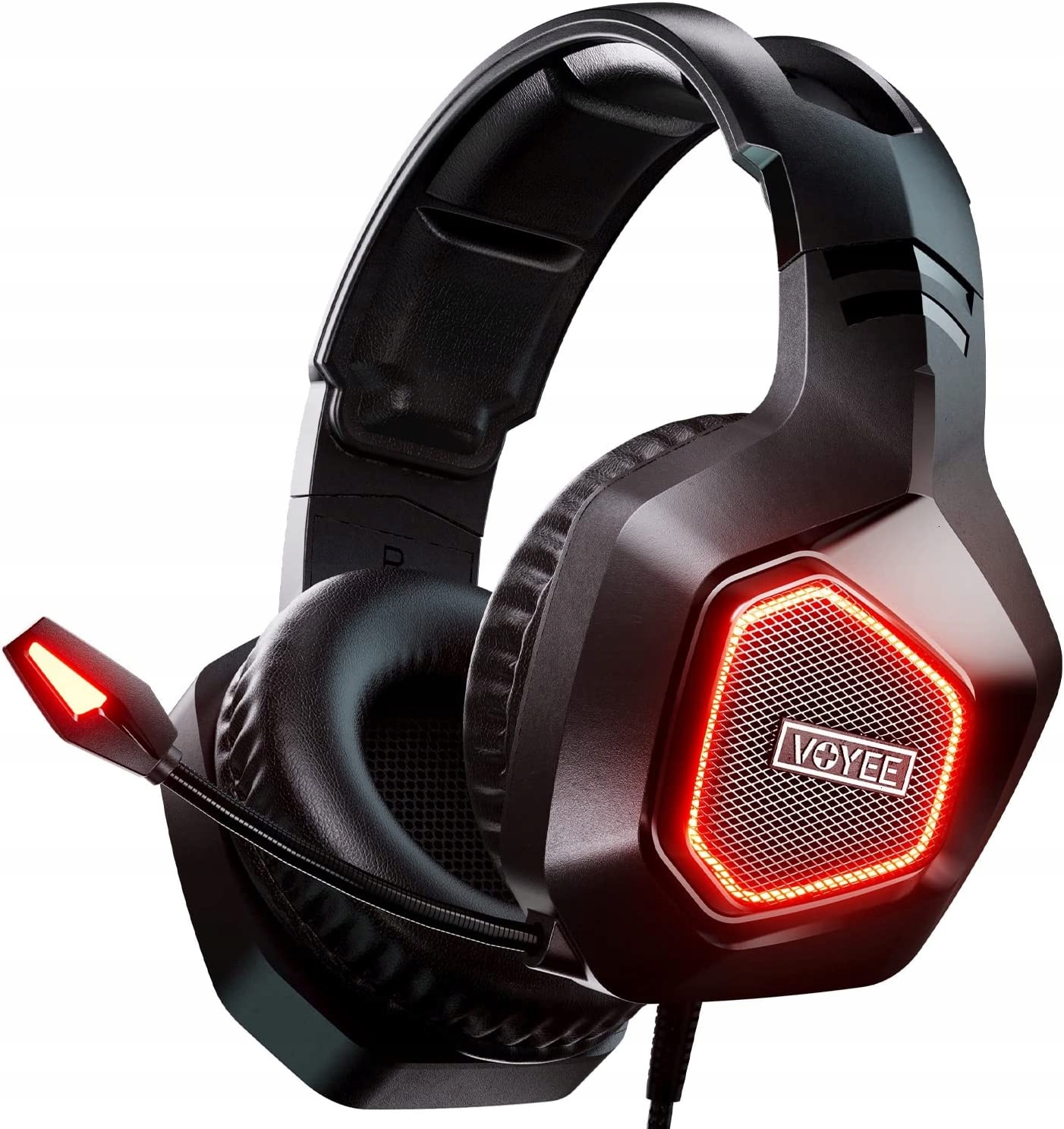 Słuchawki VOYEE gamingowe dla graczy LED Mikrofon