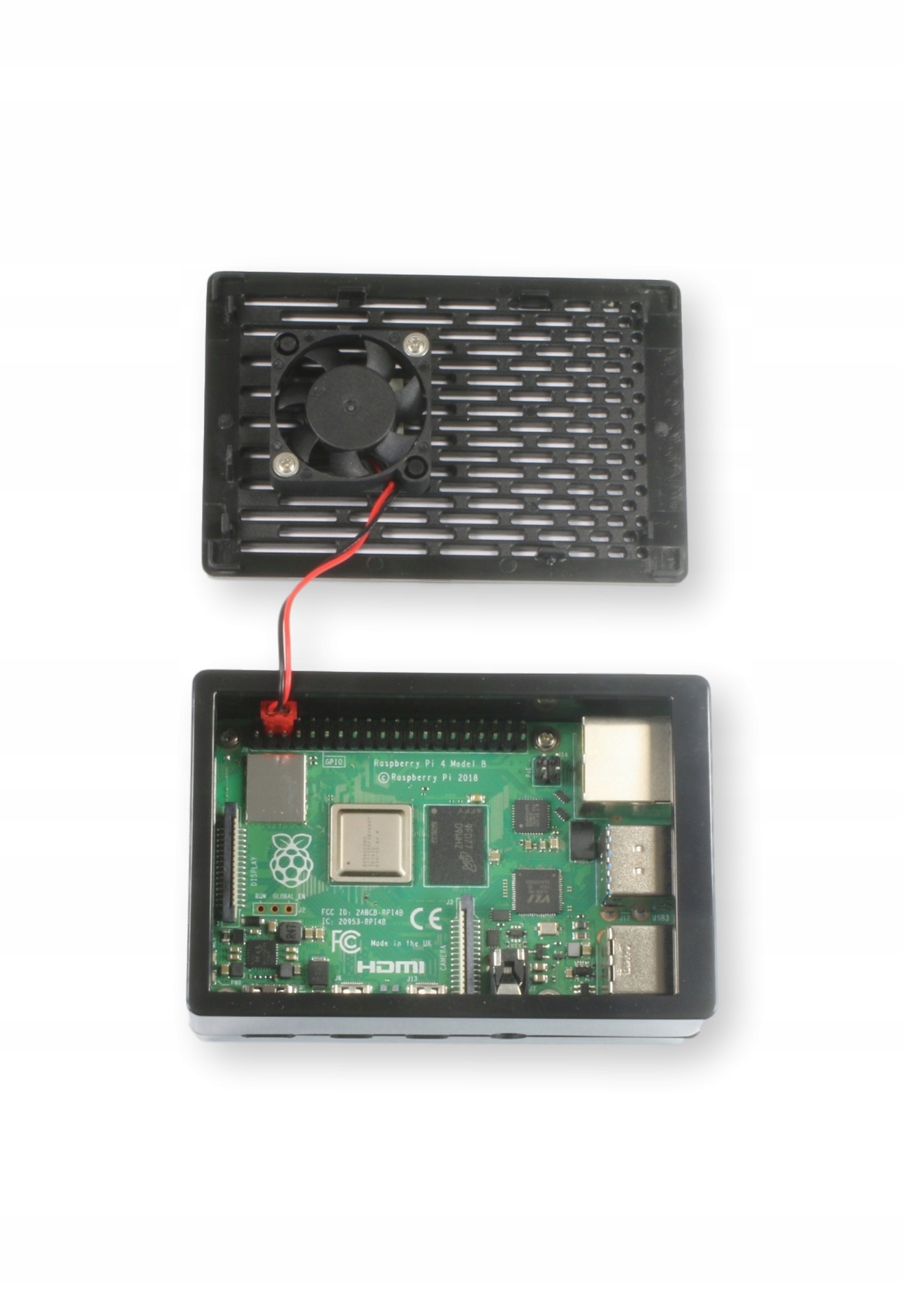 корпус ABS з опцією вентилятора для Raspberry Pi 4 виробник wizro electronics