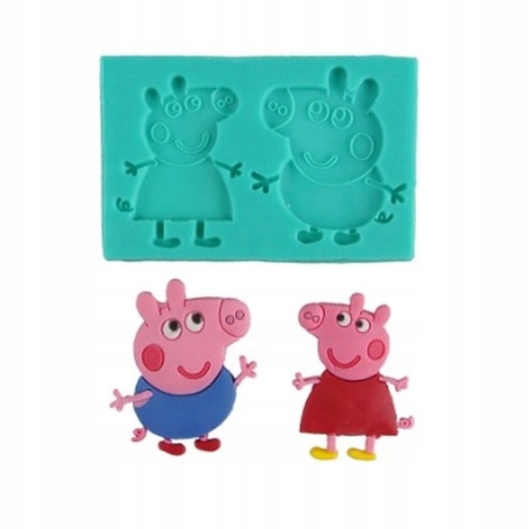 

Forma Silikonowa Świnka Peppa i George