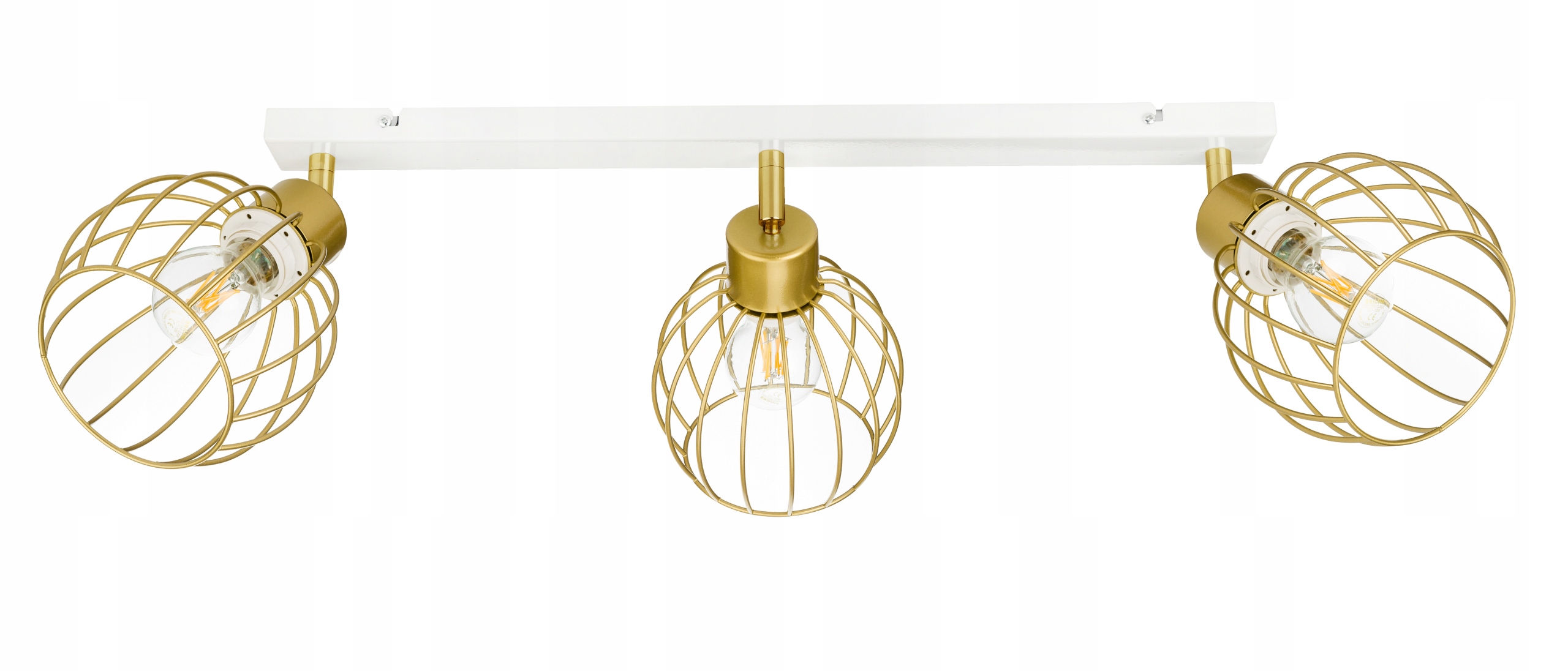 Lampa stropní svítidlo stropní lustr pohyblivý loft zlatý