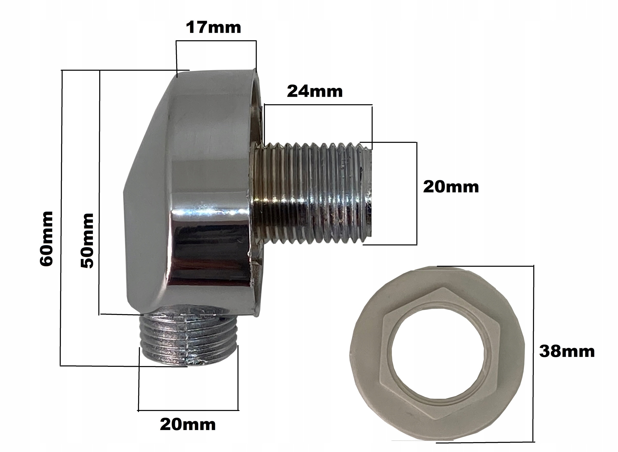 PRZYŁĄCZE WĘŻA PRYSZNICOWEGO KOLANKO 1/2" Marka inna