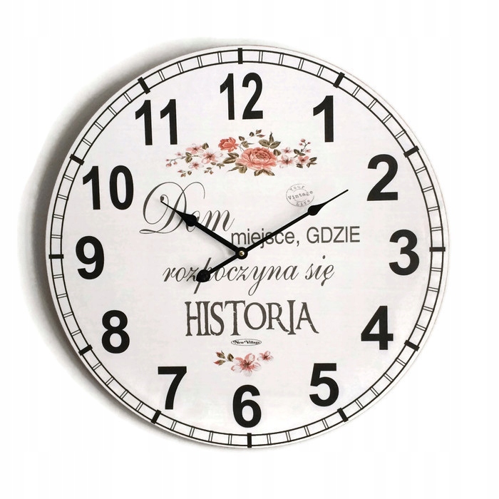 

Zegar na ścianę Dekoracyjny Kwiaty Ścienny 34