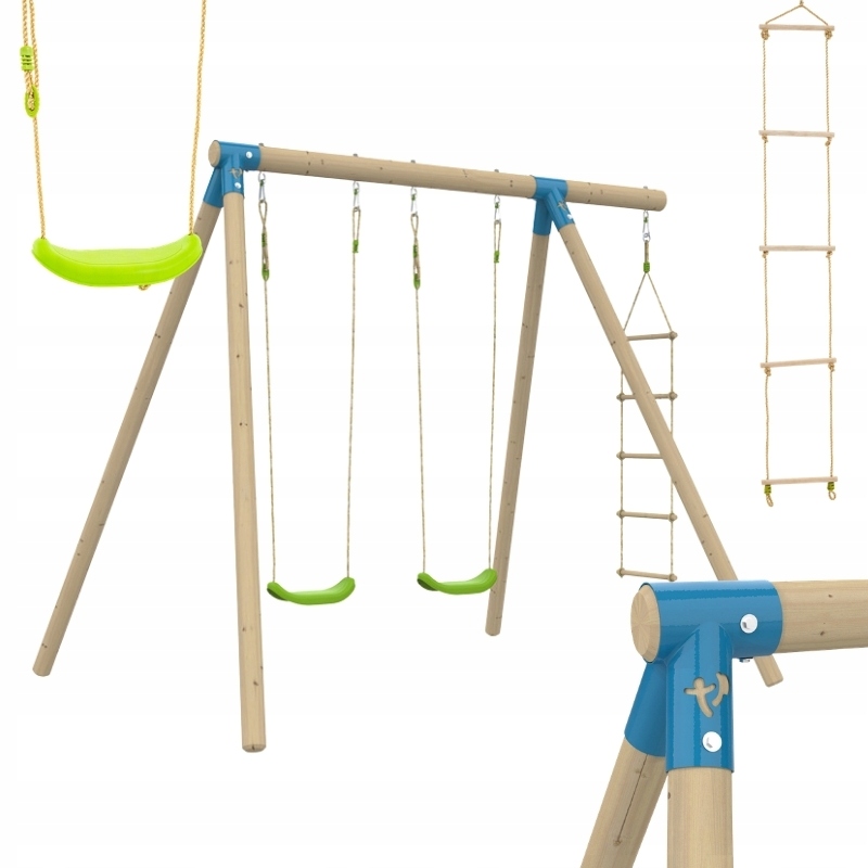 Huśtawka Ogrodowa Dla Dzieci Podwójna Wolnostojąca Do Ogrodu Tp Toys