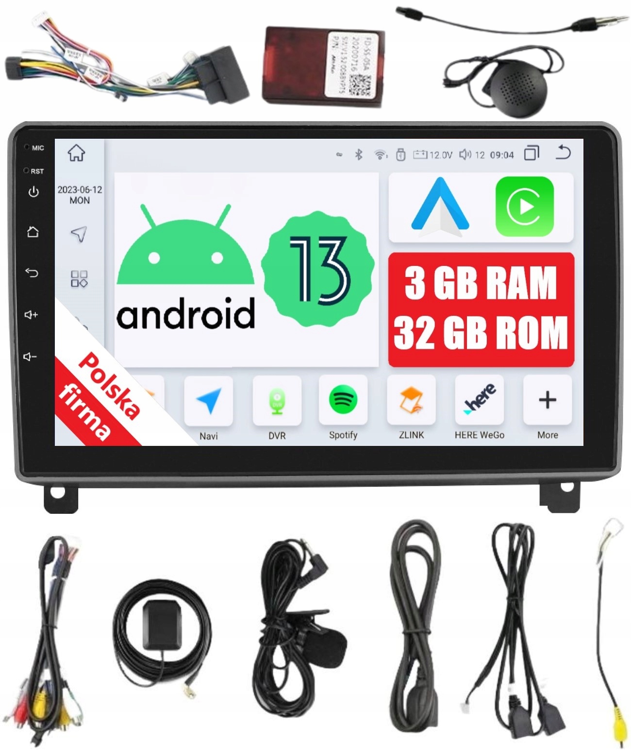 Navigácia Rádio 2DIN Android Peugeot 407 3/32 Gb Dsp Carplay