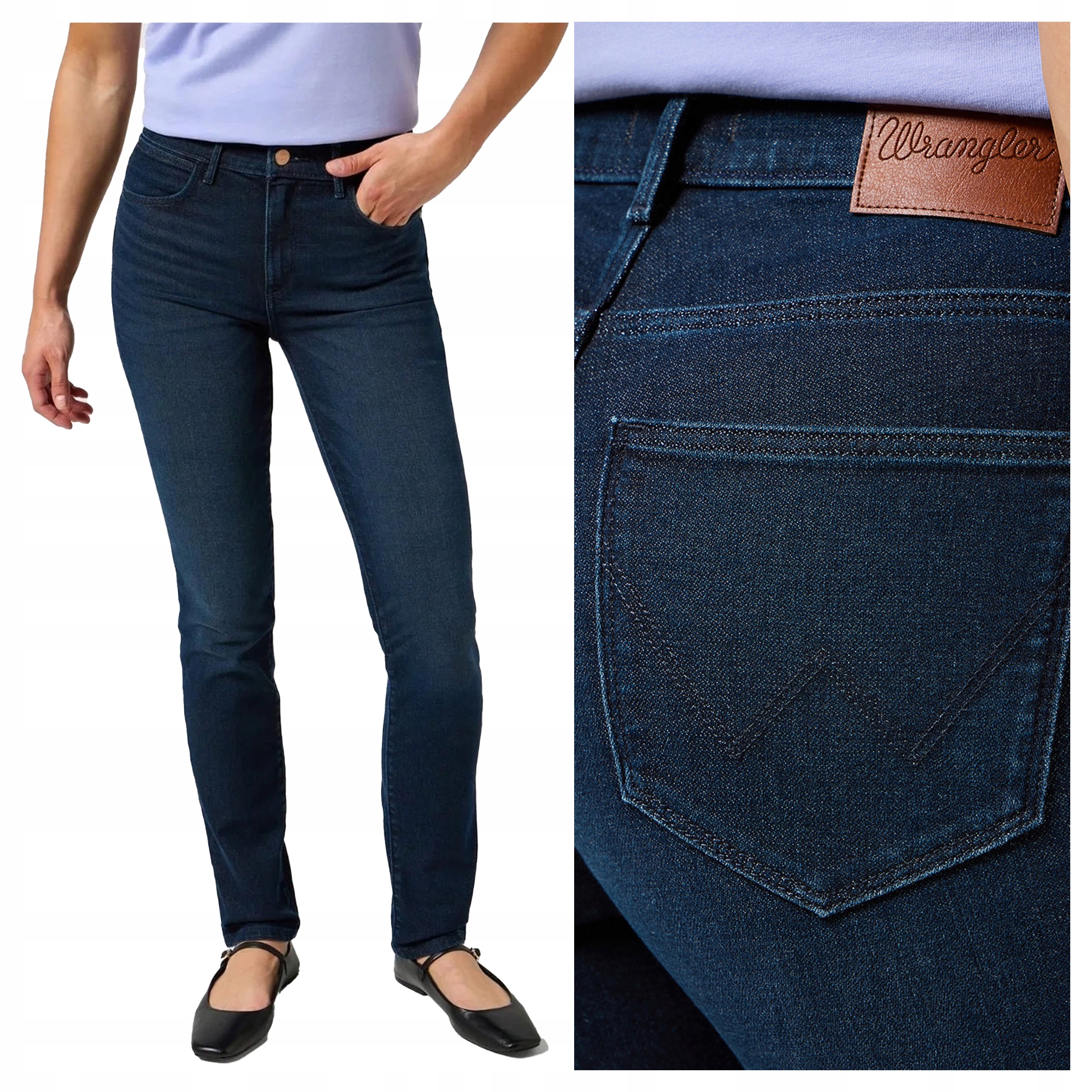 Wrangler Slim W27 L32 Dámské džínové kalhoty džíny Přiléhavé