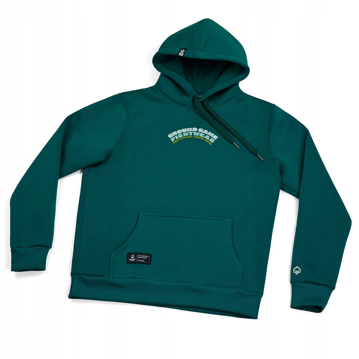 Kulatá Mikina s kapucí (zelená) XL Ground Game