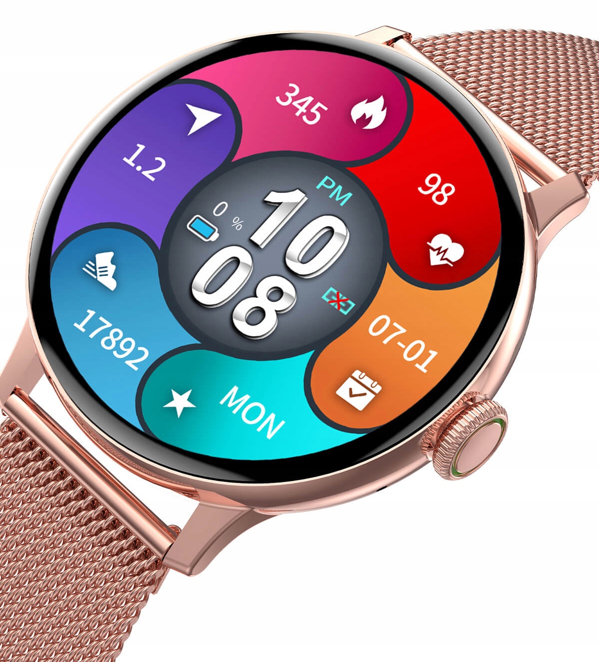 ZEGAREK DAMSKI SMARTWATCH 2 ROZMOWY CYKL POL MENU Model DT2