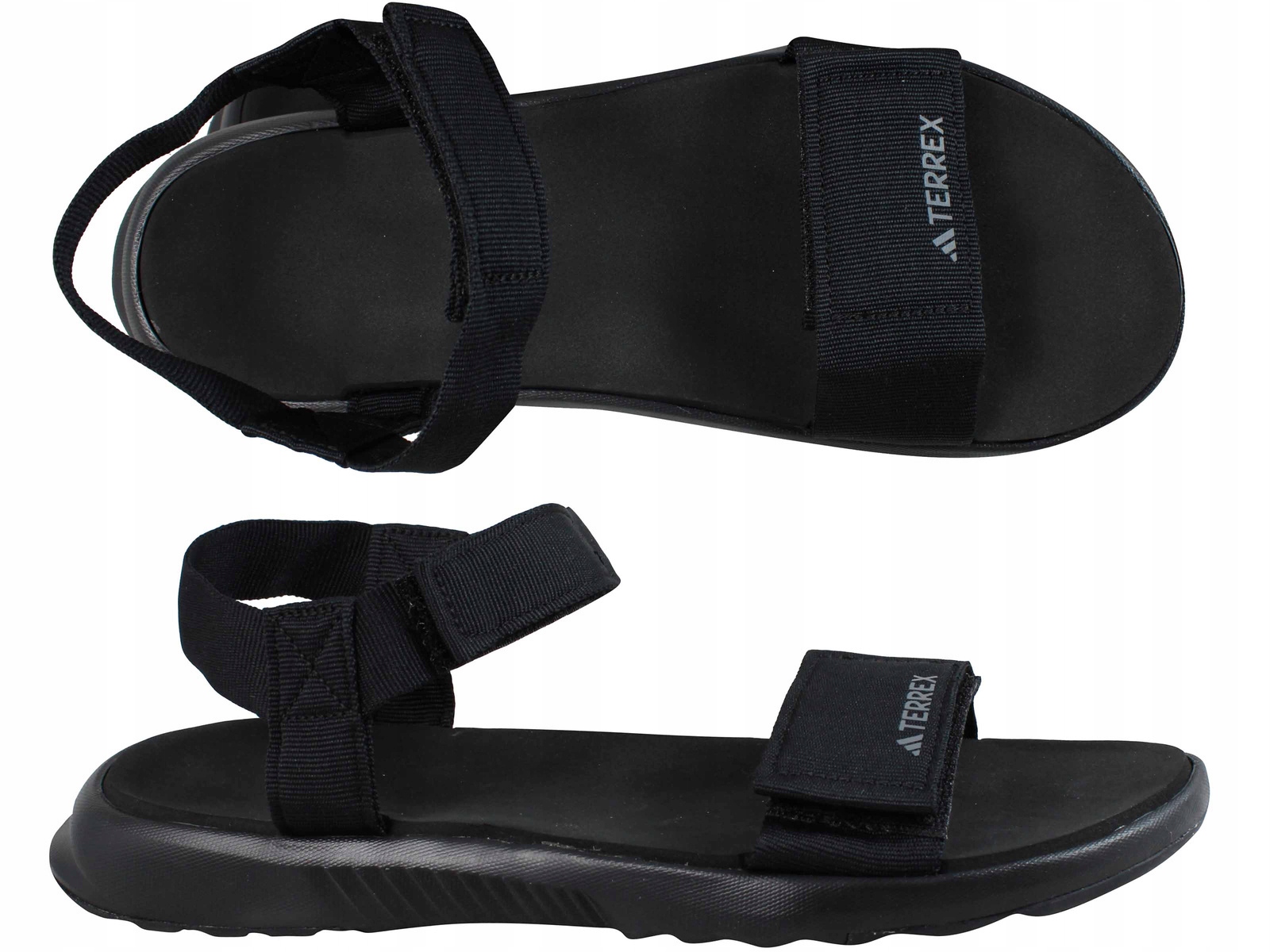 Adidas Terrex Hydroterra JQ2571 Buty Sandały Sportowe Na Rzepy Czarne