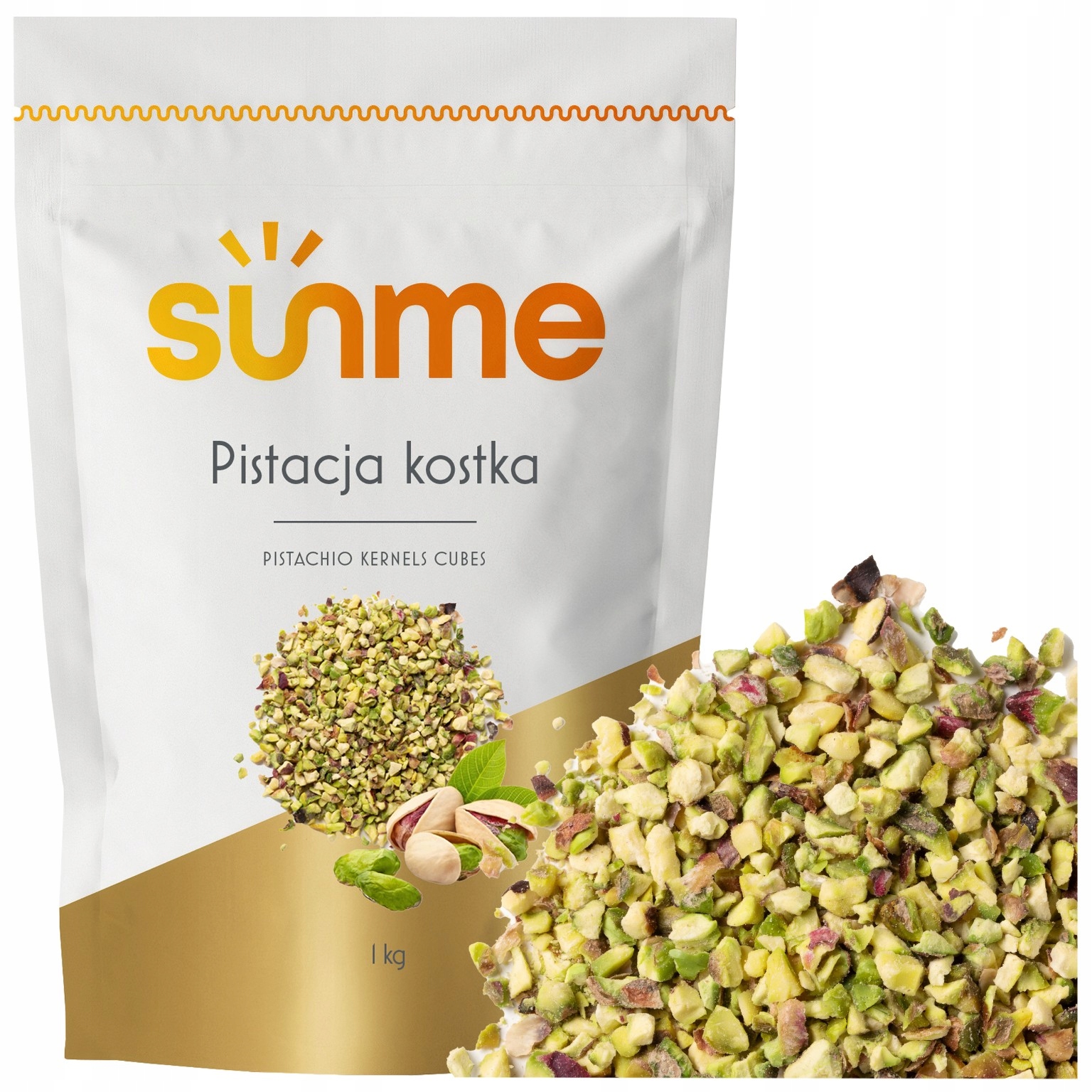 Levně Pistácie Loupané Kostky 1KG