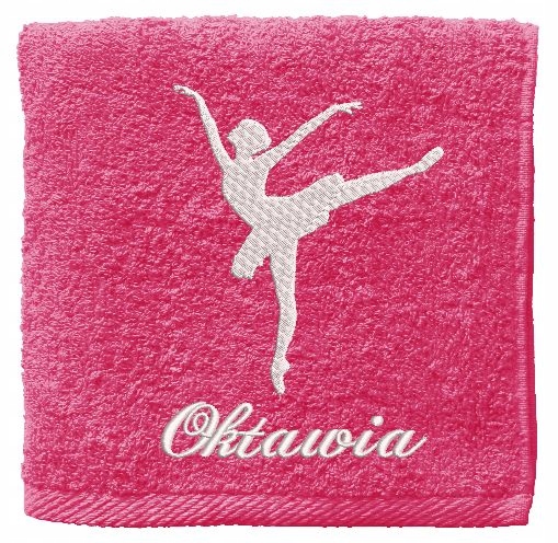 

Ręcznik Balet Imię 70x140 Trwały Duży Haft