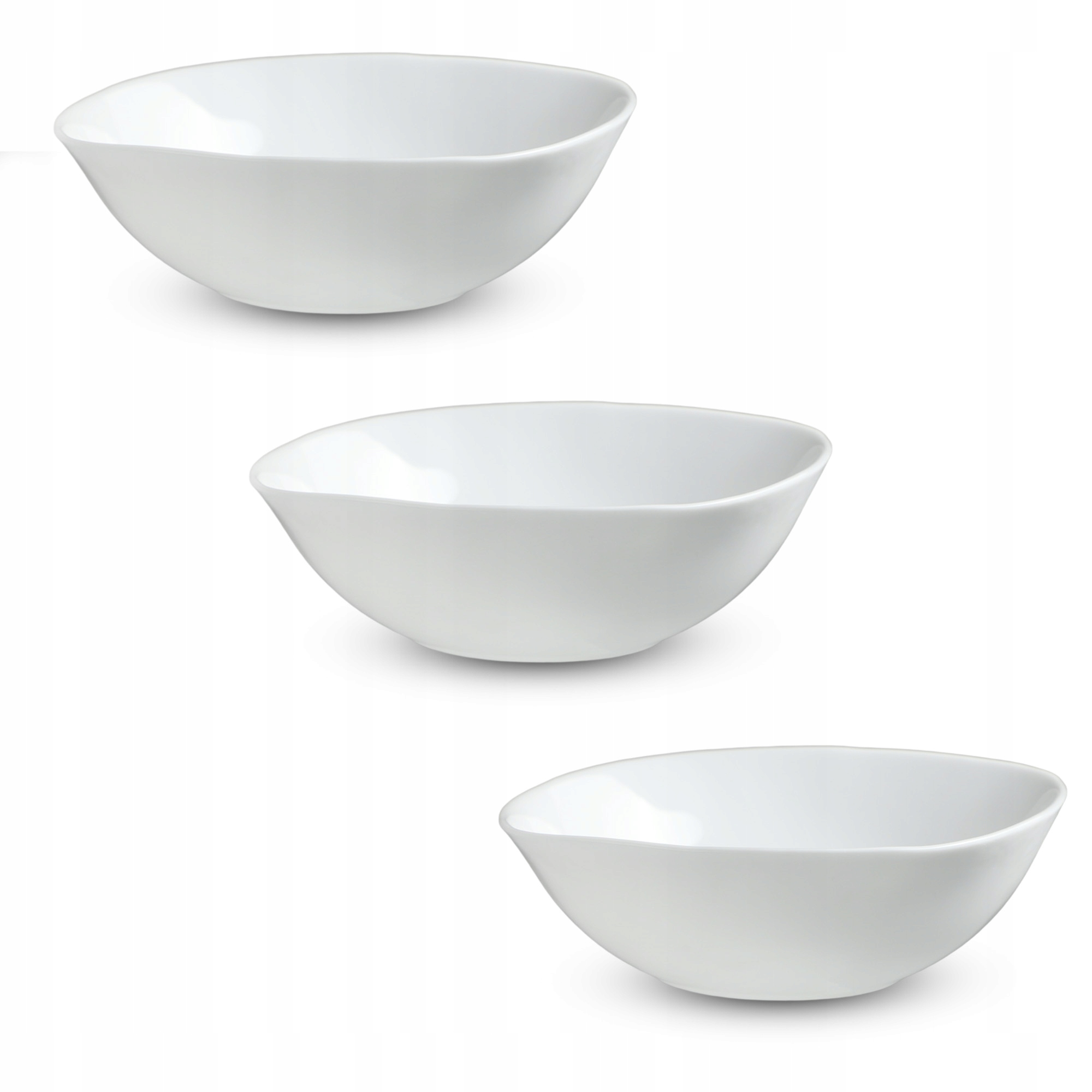 

Kadax Salaterka Miska 16cm Przekąski Biała 3szt