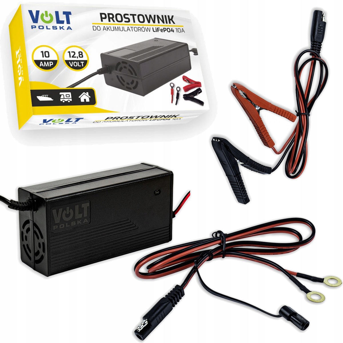 

Prostownik Ładowarka Do Akumulatora LIFEPO4 10A