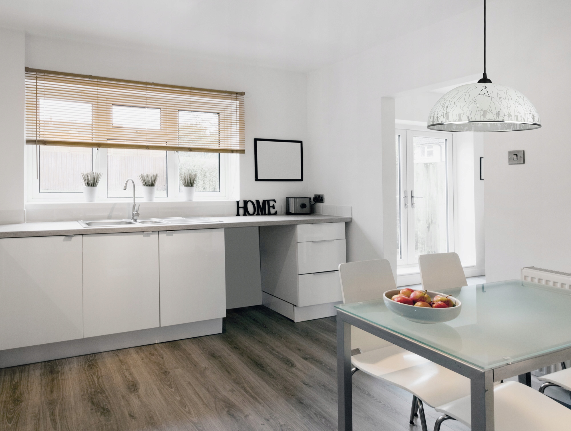 Lampa Wisząca Żyrandol Kuchenny Akryl Półkula LED Kolekcja ED