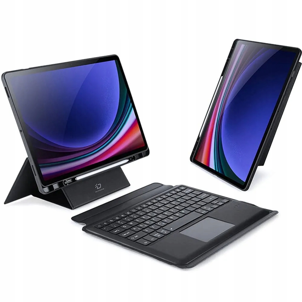 Dux Ducis Dk puzdro s podsvietenou klávesnicou pre Galaxy Tab S9+/S10+ čierne