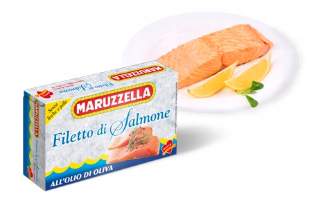 

Filety z łososia w oliwie z oliwek 150g Maruzzella