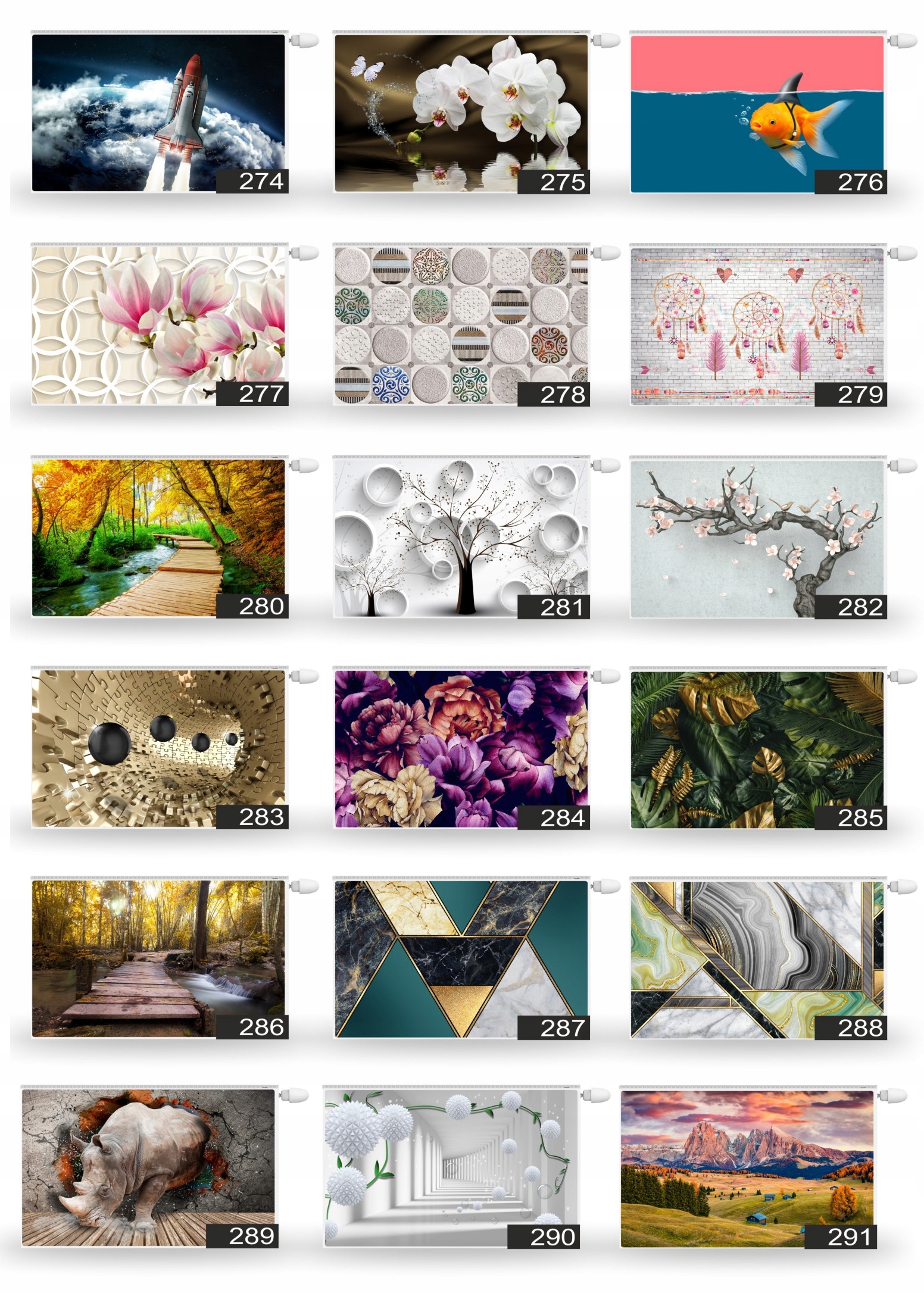 Osłona kaloryfera dekoracja grzejnika wybór WZORÓW Szerokość produktu 10 cm