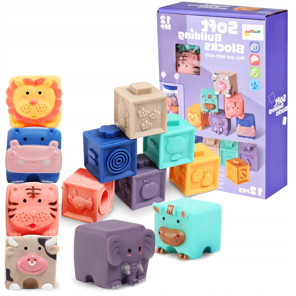 

Miękkie Kreatywne Klocki Sensoryczne Zwierzątka 12