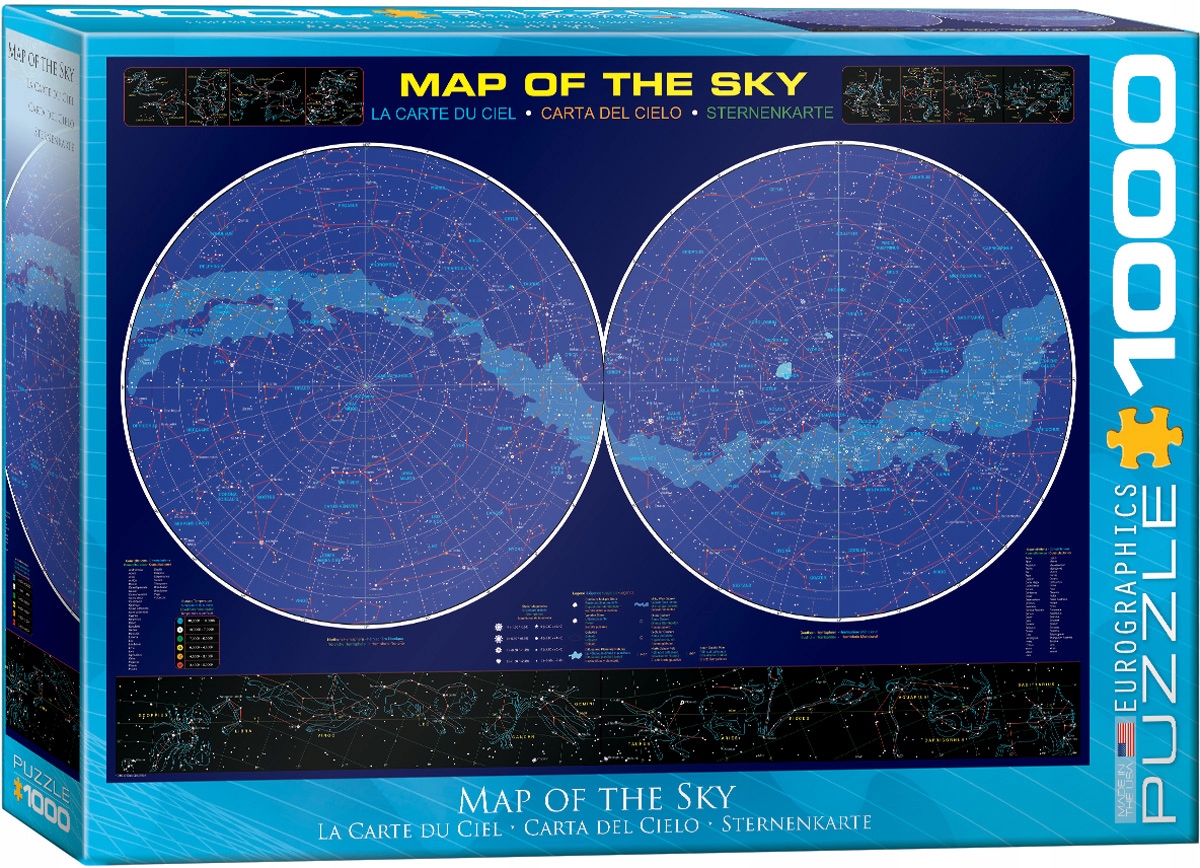 

Puzzle Eurographics Mapa Nieba 1000 kosmos