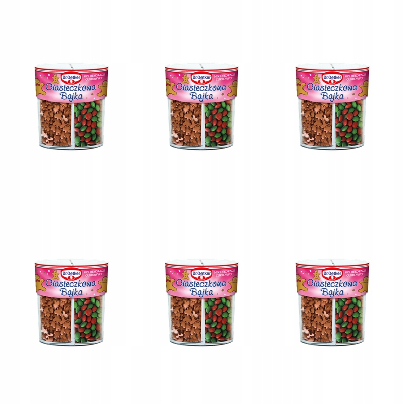 Dr. Oetker Ciasteczkowa Bajka Mix dekoracji cukrowych 76 g X6
