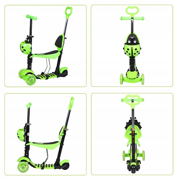 HULAJNOGA TRÓJKOŁOWA BALANSOWA DLA DZIECI PCHACZ Liczba kół 3