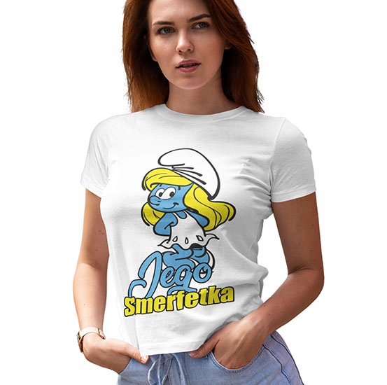 

Koszulka Damska Na Walentynki Jego Smerfetka