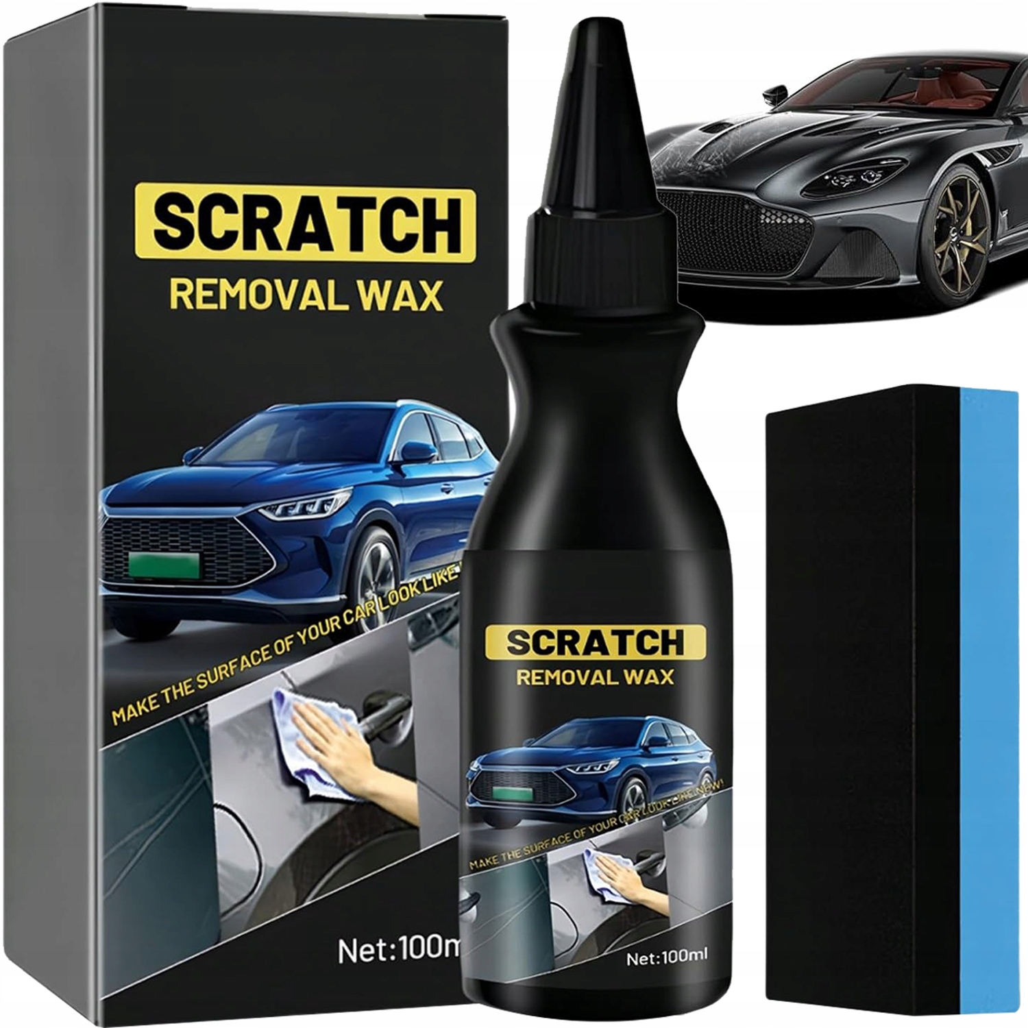 Szybki środek do usuwania rys z samochodów krem do usuwania rys100ml