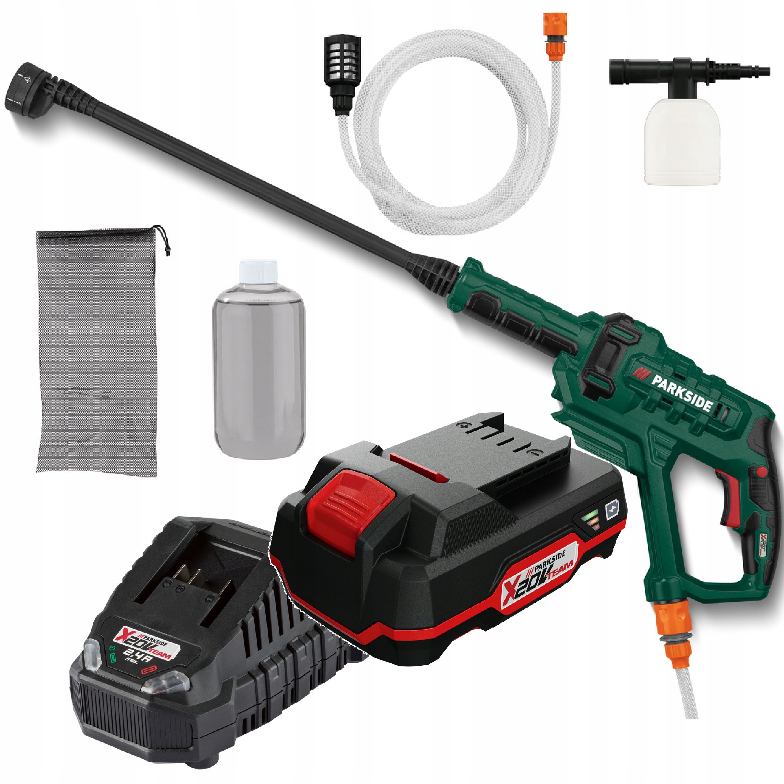 

Parkside Myjka akumulatorowa ciśnieniowa 20V + aku