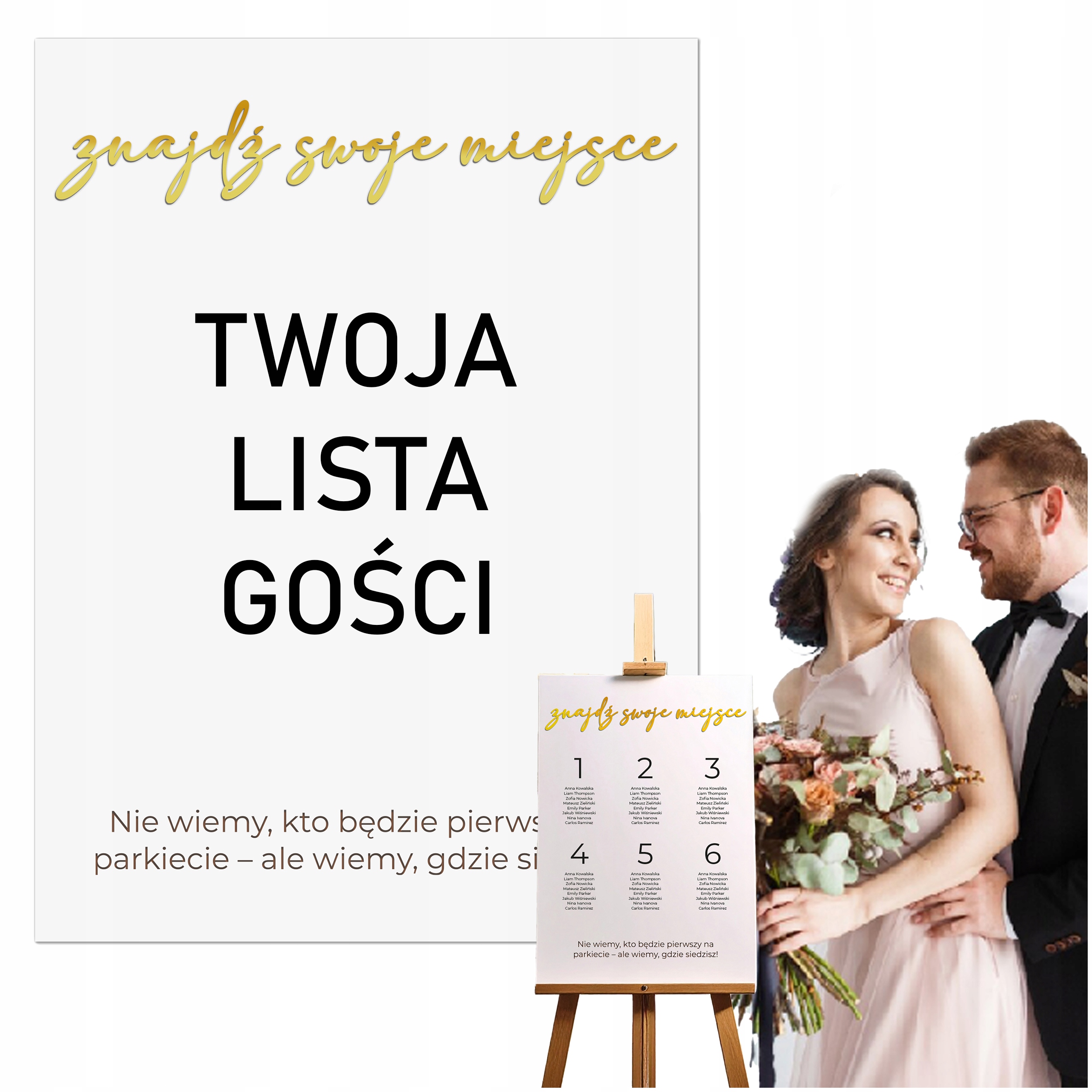 Tabule plán stolů Personalizované Rozmístění hostů na svatební hostina Nápis