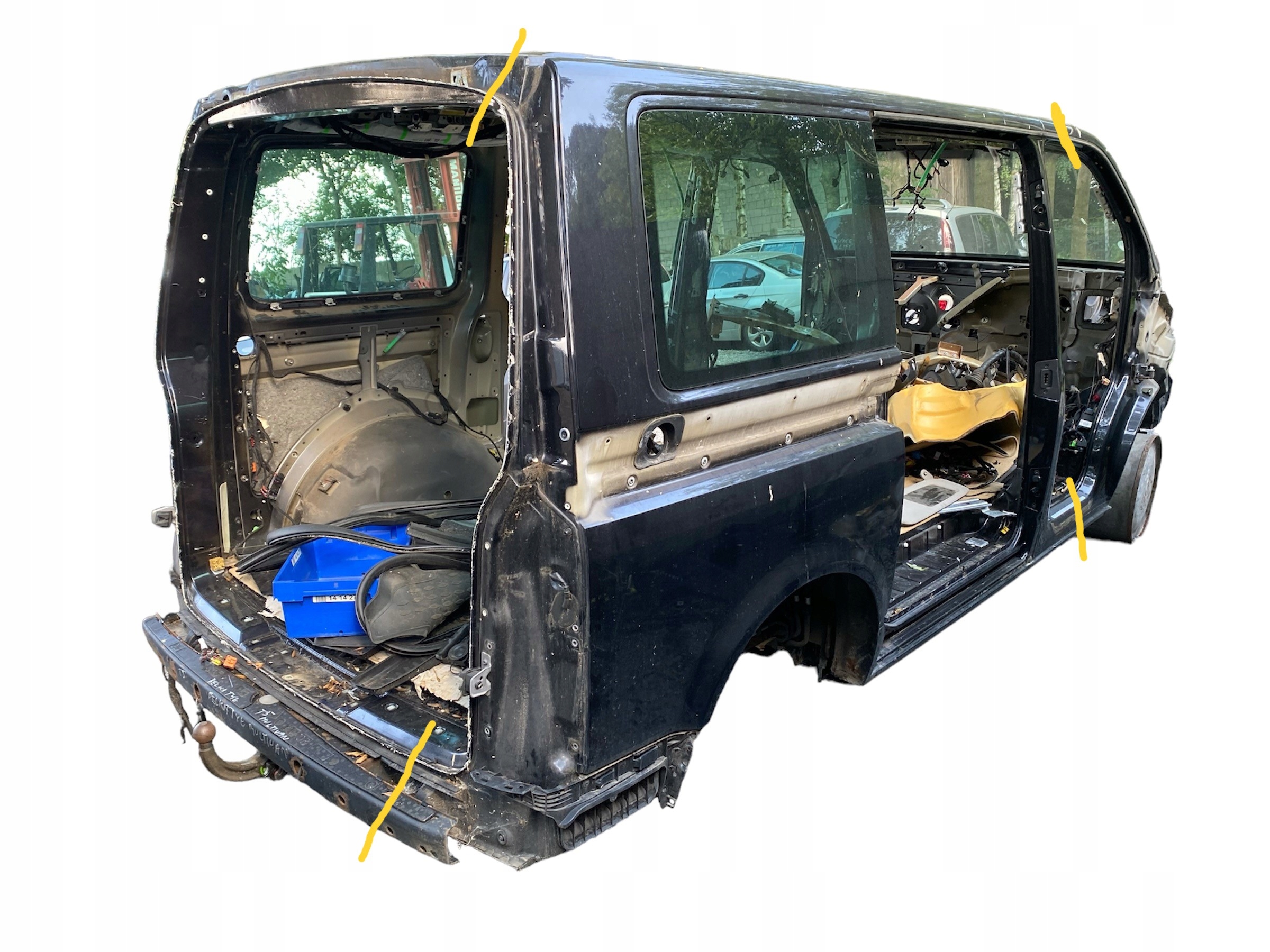 vw volkswagen MULTIVAN T5 LC9Z четверть правый задний европа