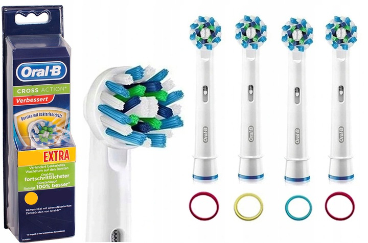 

4 x Eb 50 Oryginalne Końcówki Oral-B Cross Action
