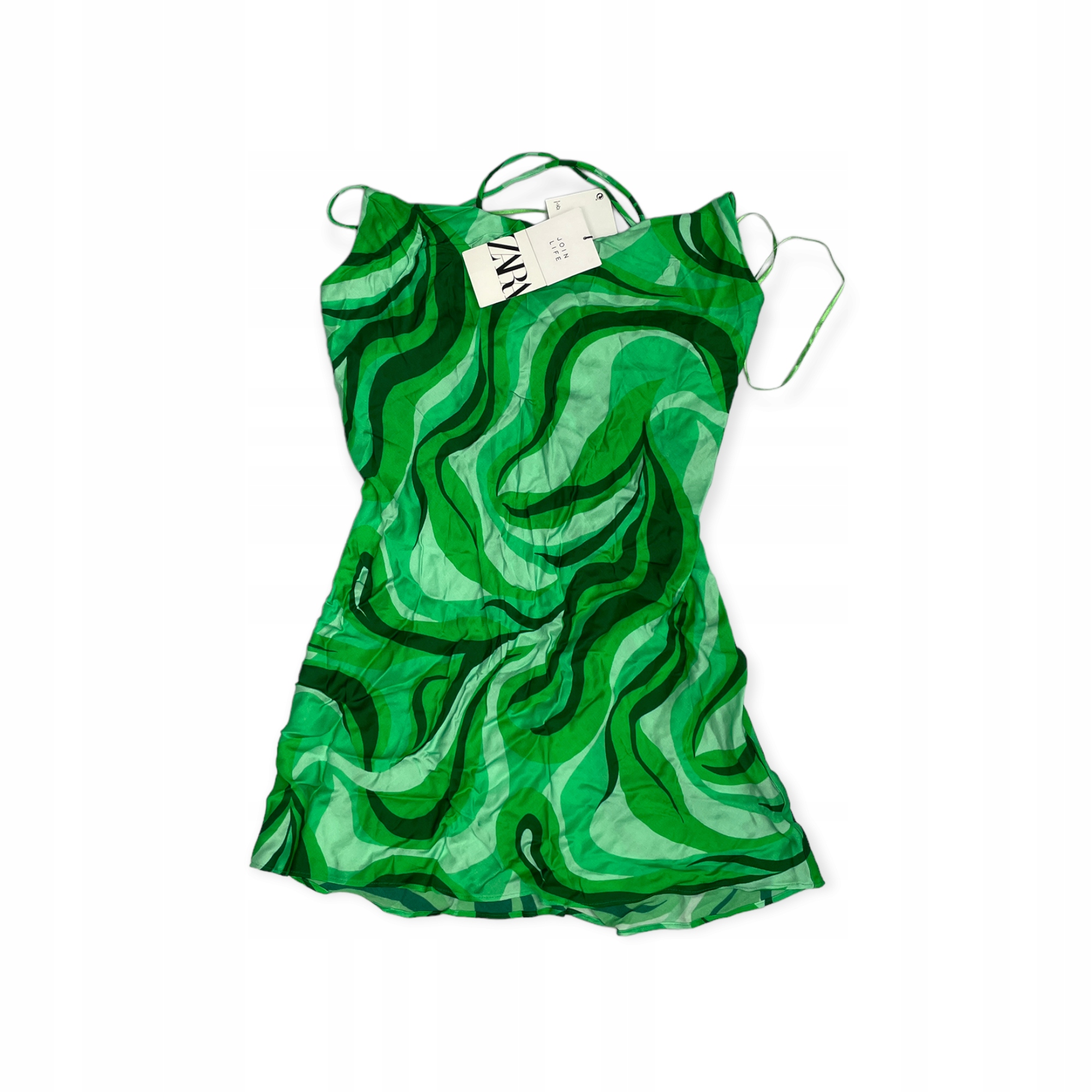 Zelená dámská halenka s ramínky Zara Xs