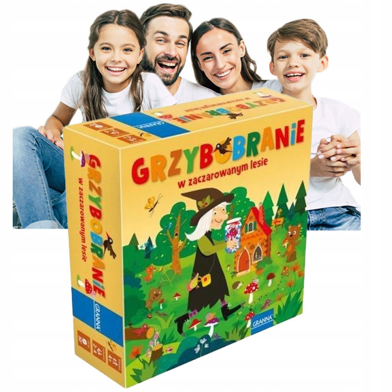 GRY PLANSZOWE dla DZIECI Grzybobranie FAMILIJNA Relaksująca Gra CIEKAWA