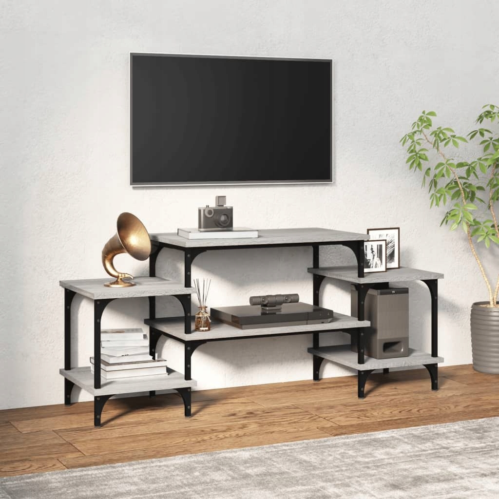 Skříňka pod Tv, šedý dub sonoma, 117x35x52 cm