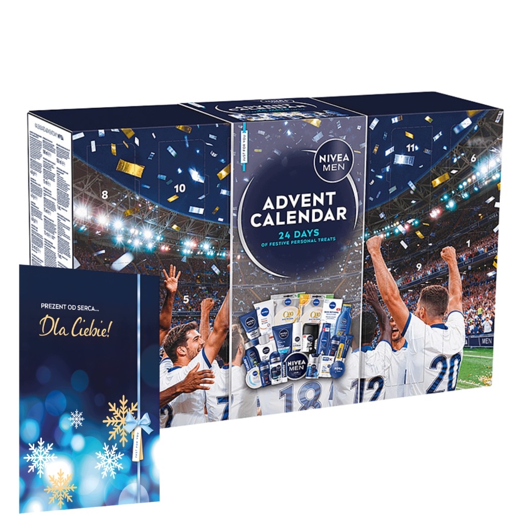 Адвент-календарь NIVEA Men 2026, 24 средства для ухода за лицом, телом и бритья — фото 2