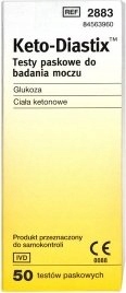 

Keto-Diastix test paskowy 50 sztuk