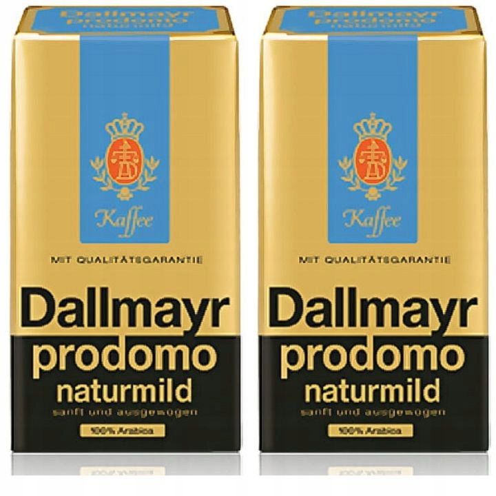 Levně Dallmayr Naturmild 500 g mletá káva x2