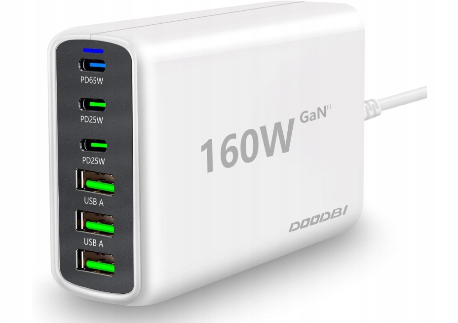 Doodbi Ładowarka Usb-c 160W Biała