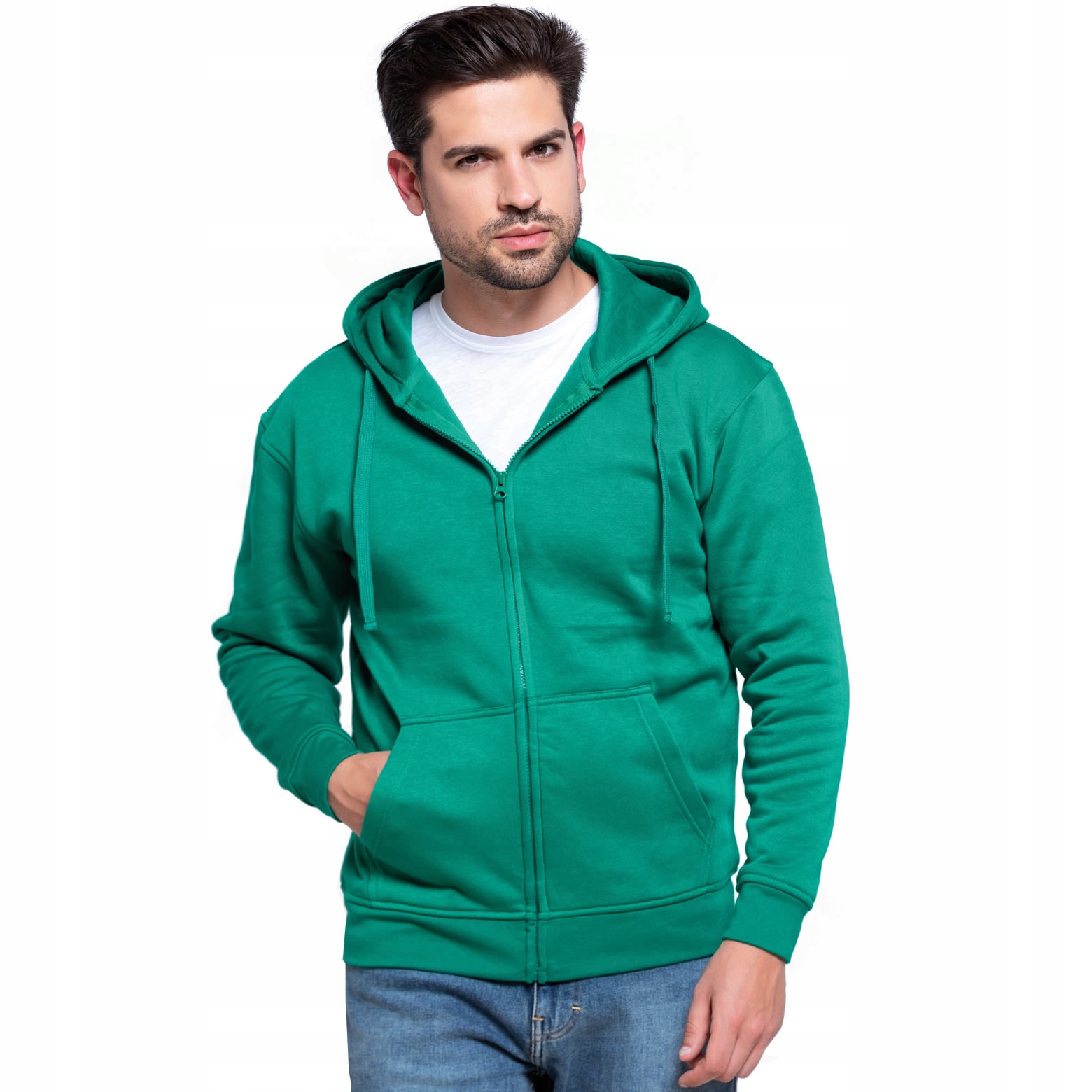 

Jhk Bluza Dresowa Kangurka Kaptur Rozsuwana - XL