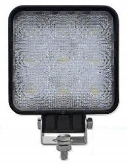 Lampa 9 Led Pracovní Čtvercová Halogenová 12V 24V 27W