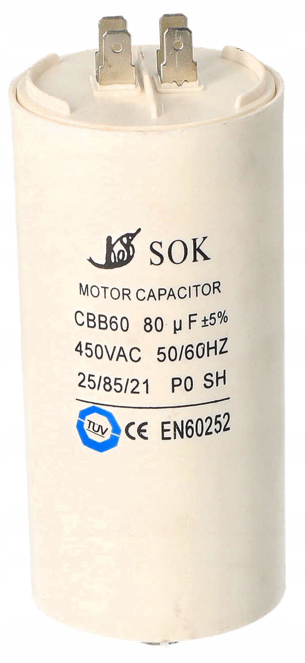 

Kondensator Rozruchowy Do Silnika 80uF 450V
